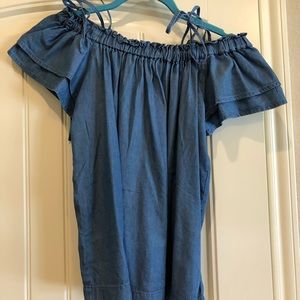 Off the Shoulder Denim Top